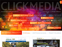 Tablet Screenshot of clickmedia.pl